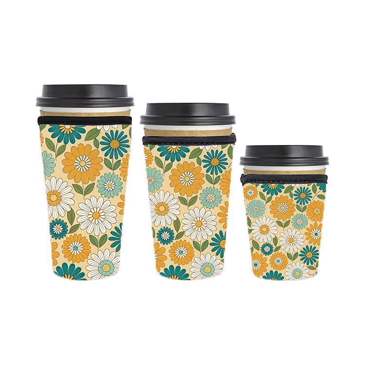 Fall Autumn Reusable Neoprene Insulator Soda Tea Iced Hot Coffee Cup Drink Sleeve