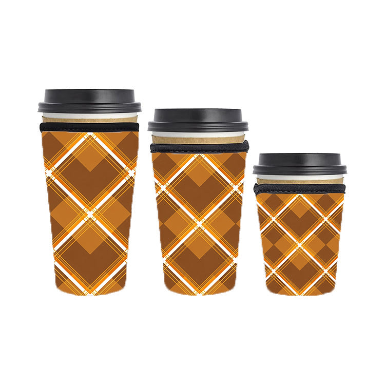Fall Autumn Reusable Neoprene Insulator Soda Tea Iced Hot Coffee Cup Drink Sleeve