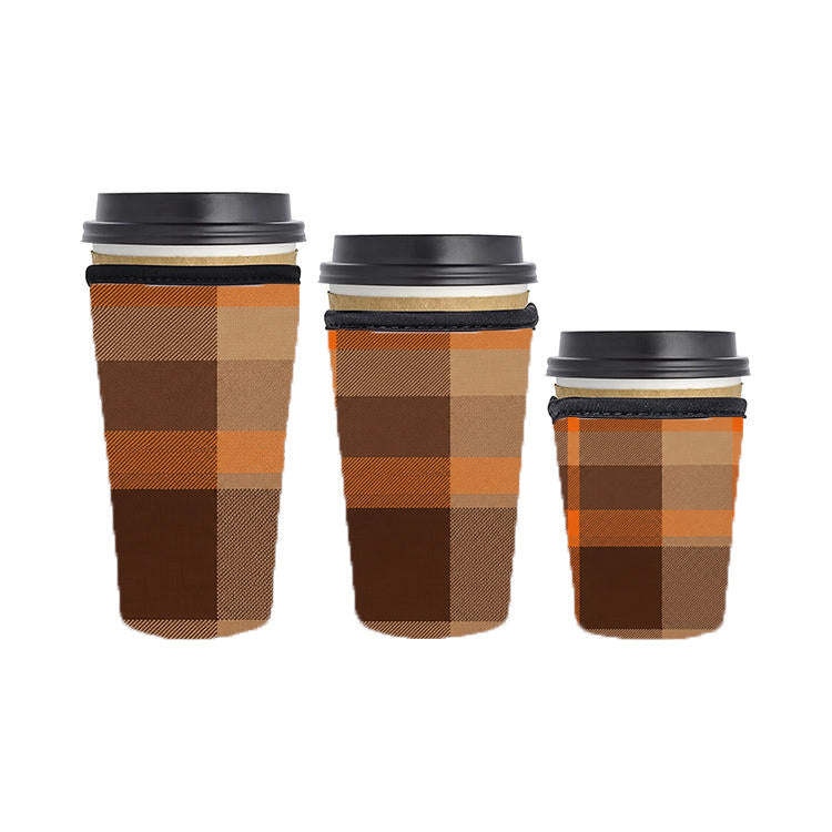 Fall Autumn Reusable Neoprene Insulator Soda Tea Iced Hot Coffee Cup Drink Sleeve