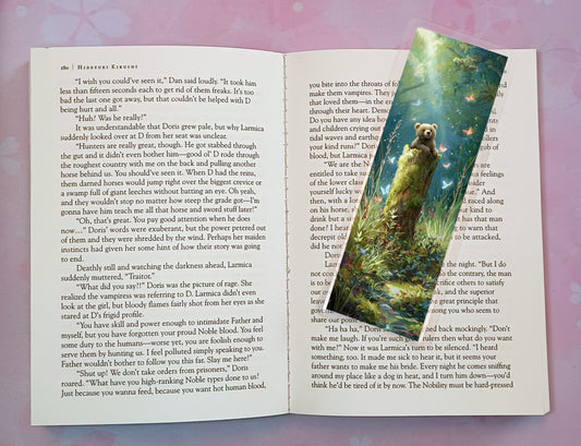 Baby Cub Bear Bookmark Novel Book