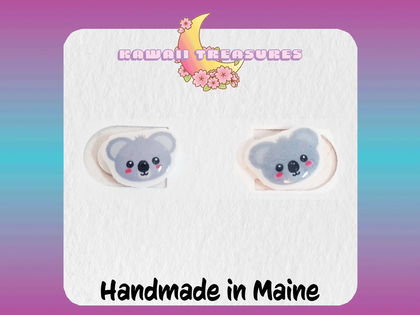 Cute Animal Heads Stud Earrings Sea Stainless Steel
