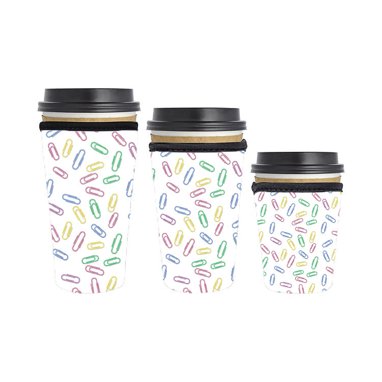 Back to School Teacher Reusable Neoprene Insulator Soda Tea Iced Hot Coffee Cup Drink Sleeve