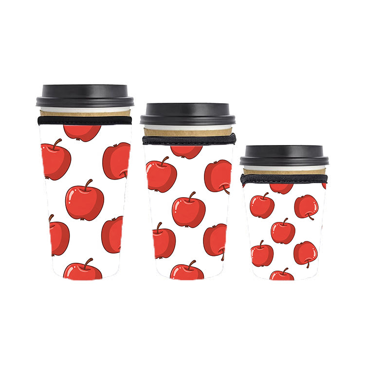 Back to School Teacher Reusable Neoprene Insulator Soda Tea Iced Hot Coffee Cup Drink Sleeve