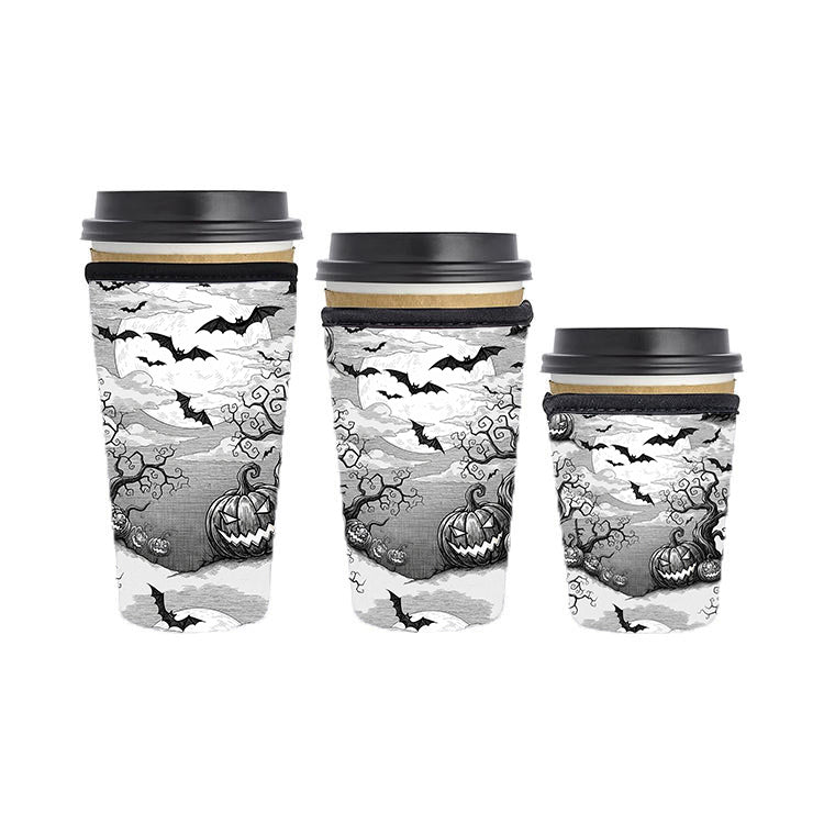 Halloween Reusable Neoprene Insulator Soda Tea Iced Hot Coffee Cup Drink Sleeve
