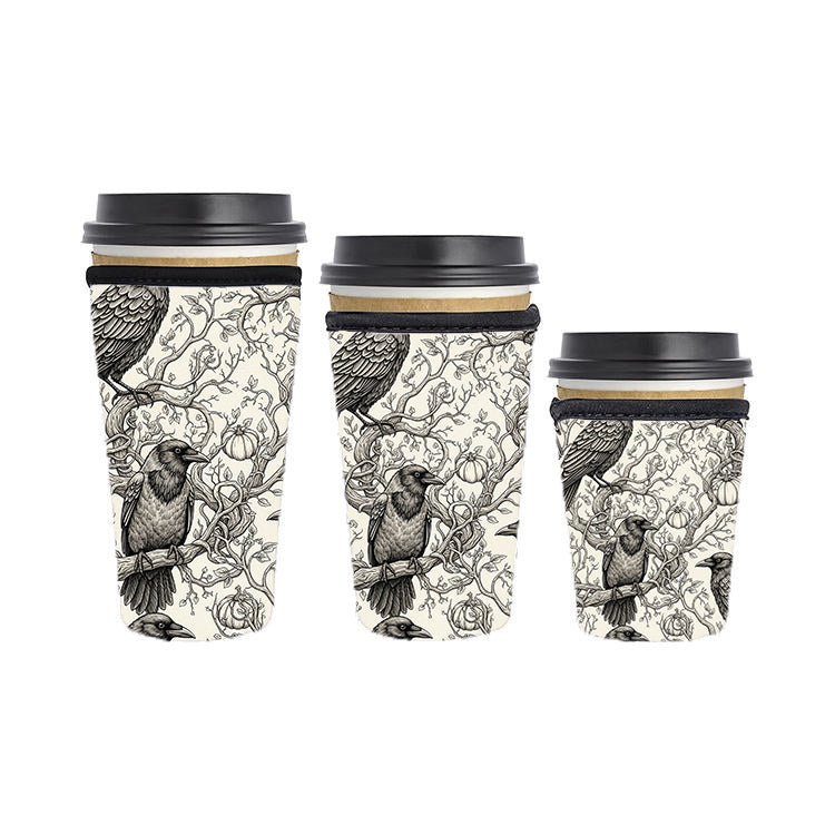 Halloween Reusable Neoprene Insulator Soda Tea Iced Hot Coffee Cup Drink Sleeve