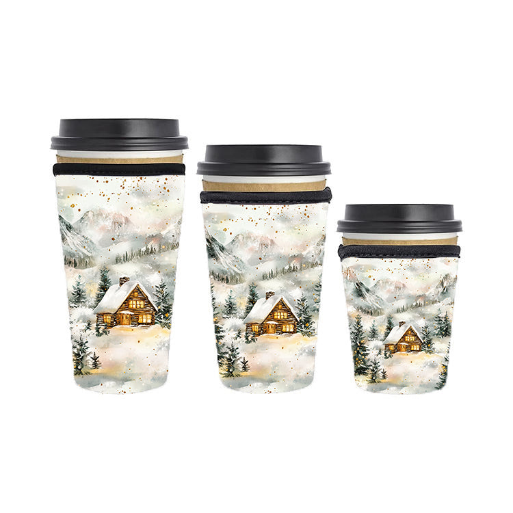 Christmas Reusable Neoprene Insulator Soda Tea Iced Hot Coffee Cup Drink Sleeve