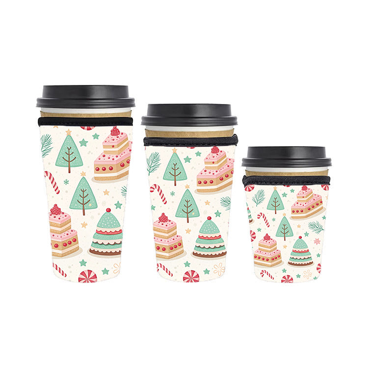Christmas Reusable Neoprene Insulator Soda Tea Iced Hot Coffee Cup Drink Sleeve