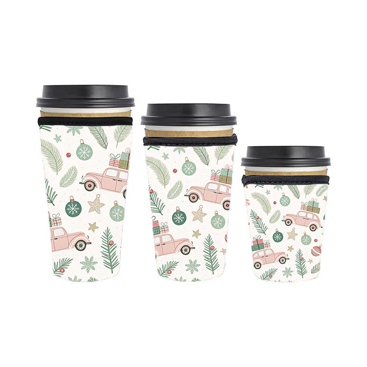 Christmas Reusable Neoprene Insulator Soda Tea Iced Hot Coffee Cup Drink Sleeve