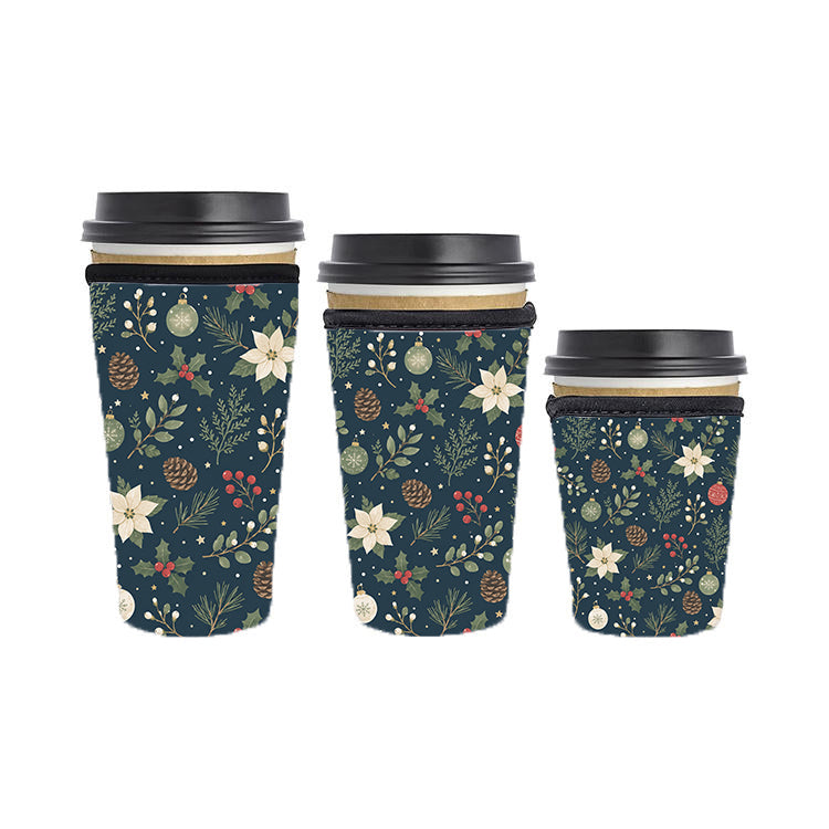 Christmas Reusable Neoprene Insulator Soda Tea Iced Hot Coffee Cup Drink Sleeve
