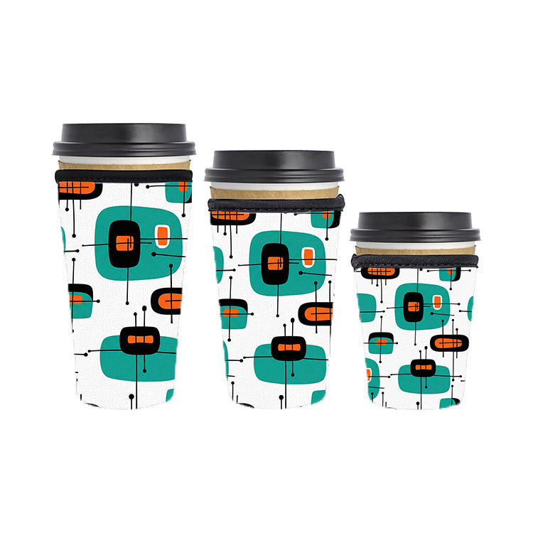 Abstract Reusable Neoprene Insulator Soda Tea Iced Hot Coffee Cup Drink Sleeve