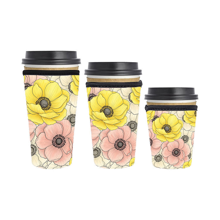 Abstract Reusable Neoprene Insulator Soda Tea Iced Hot Coffee Cup Drink Sleeve