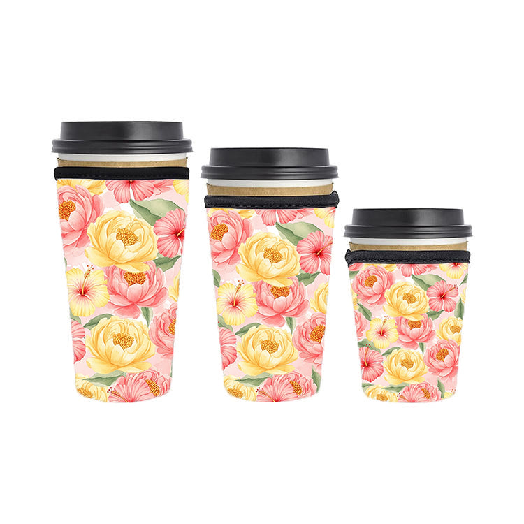 Abstract Reusable Neoprene Insulator Soda Tea Iced Hot Coffee Cup Drink Sleeve