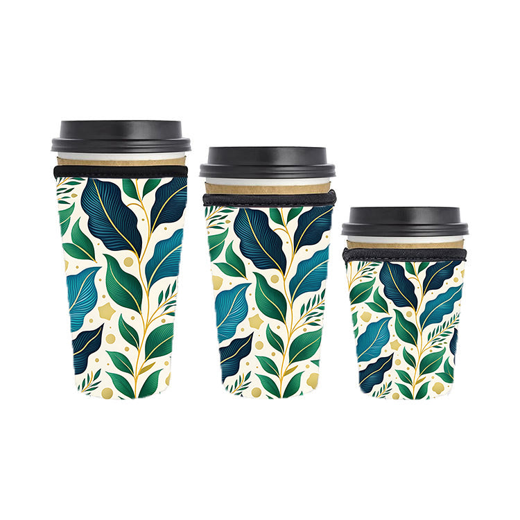 Abstract Reusable Neoprene Insulator Soda Tea Iced Hot Coffee Cup Drink Sleeve