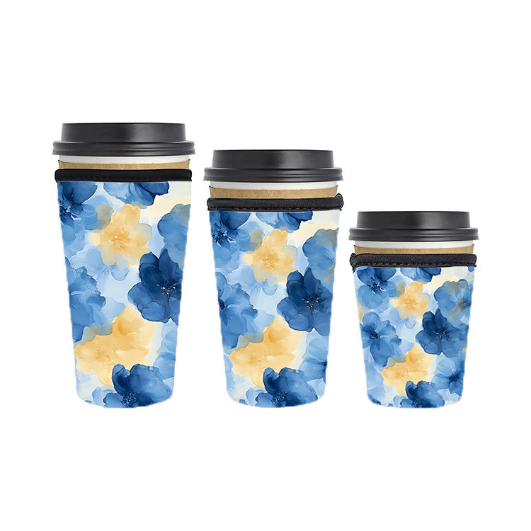 Abstract Reusable Neoprene Insulator Soda Tea Iced Hot Coffee Cup Drink Sleeve