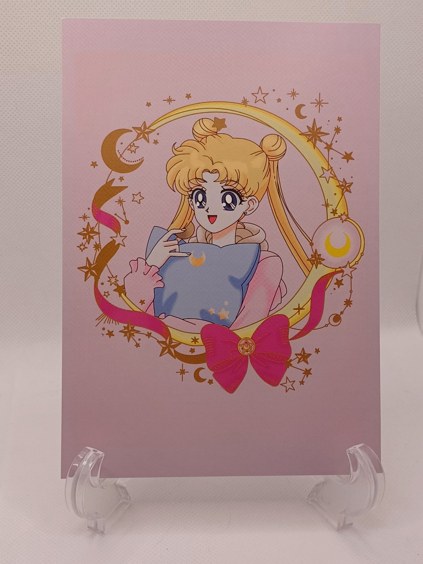 Sailor Moon Usagi Slumber Party Wall Art Print Gift Decor Photo Dreamy Kawaii Home