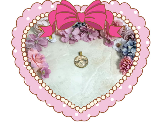 Watercolor Witch Pendant - Design 1