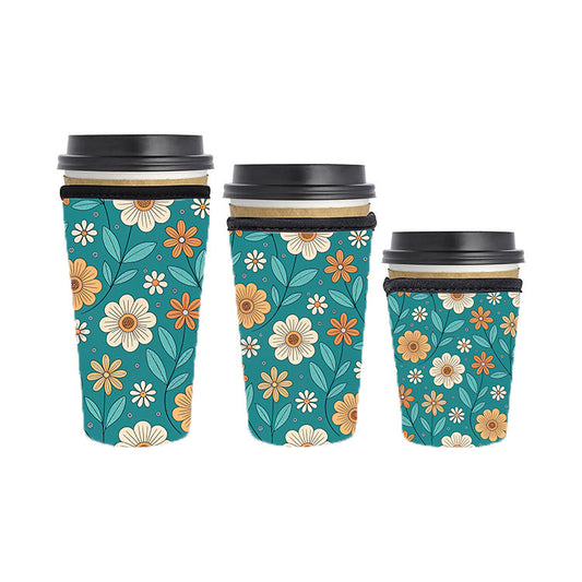Fall Autumn Reusable Neoprene Insulator Soda Tea Iced Hot Coffee Cup Drink Sleeve