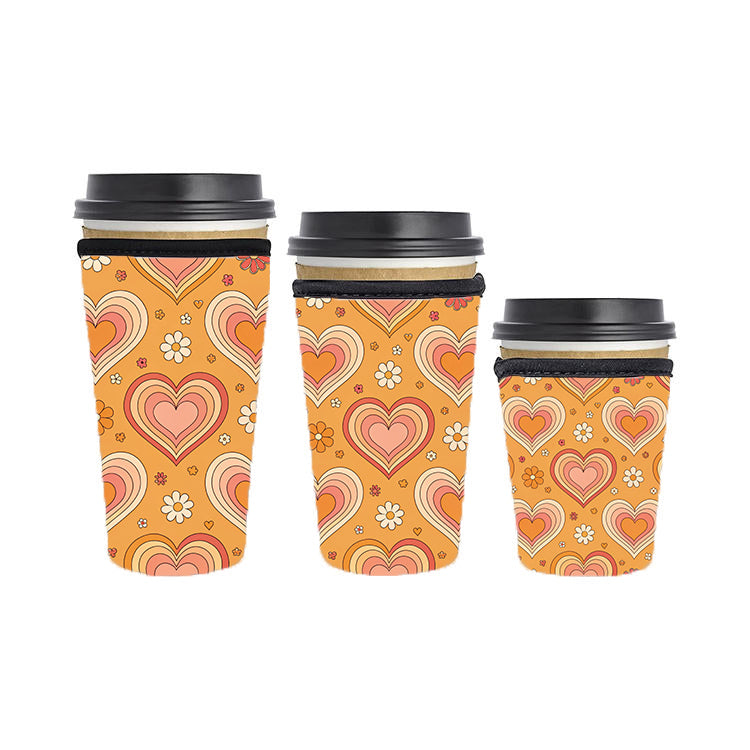 Fall Autumn Reusable Neoprene Insulator Soda Tea Iced Hot Coffee Cup Drink Sleeve
