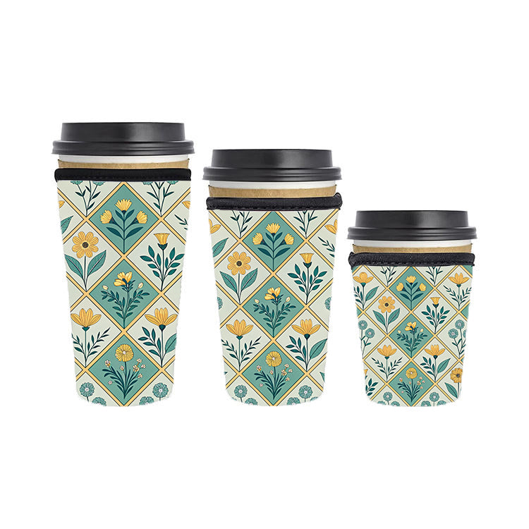 Fall Autumn Reusable Neoprene Insulator Soda Tea Iced Hot Coffee Cup Drink Sleeve
