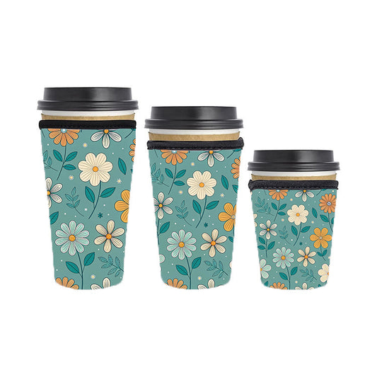 Fall Autumn Reusable Neoprene Insulator Soda Tea Iced Hot Coffee Cup Drink Sleeve