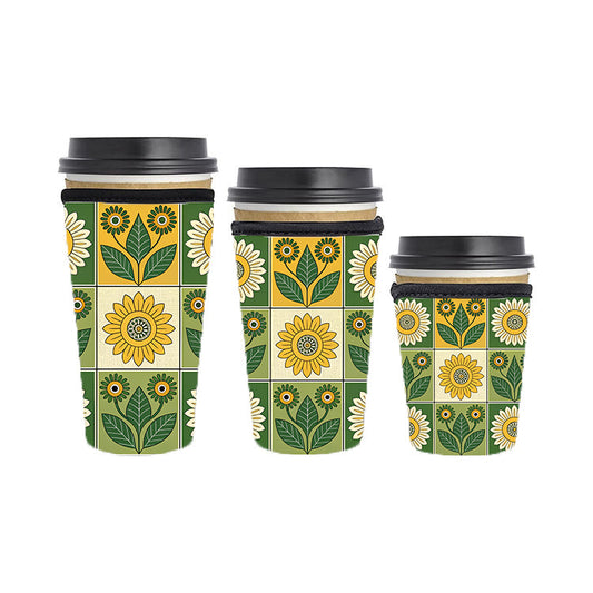 Fall Autumn Reusable Neoprene Insulator Soda Tea Iced Hot Coffee Cup Drink Sleeve