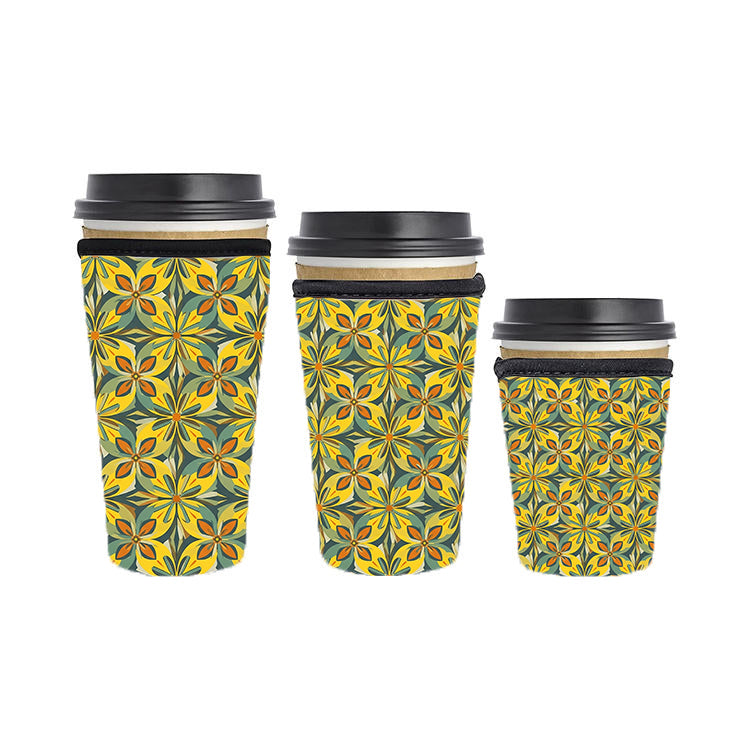Fall Autumn Reusable Neoprene Insulator Soda Tea Iced Hot Coffee Cup Drink Sleeve