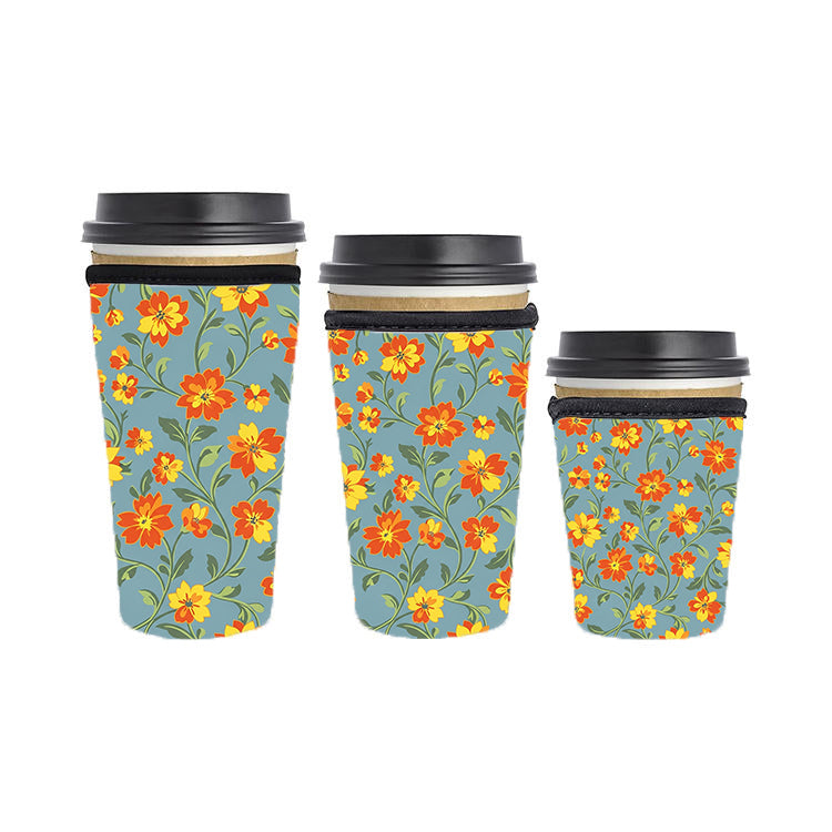 Fall Autumn Reusable Neoprene Insulator Soda Tea Iced Hot Coffee Cup Drink Sleeve