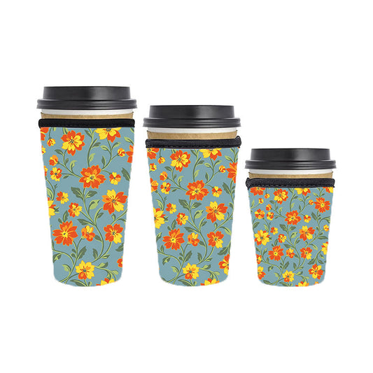 Fall Autumn Reusable Neoprene Insulator Soda Tea Iced Hot Coffee Cup Drink Sleeve