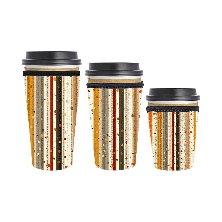 Fall Autumn Reusable Neoprene Insulator Soda Tea Iced Hot Coffee Cup Drink Sleeve