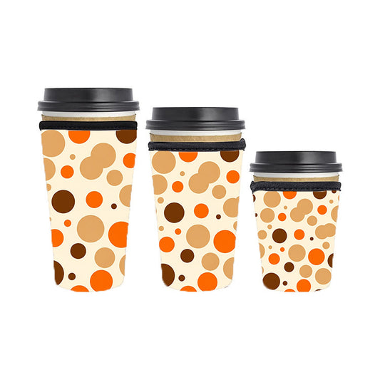Fall Autumn Reusable Neoprene Insulator Soda Tea Iced Hot Coffee Cup Drink Sleeve