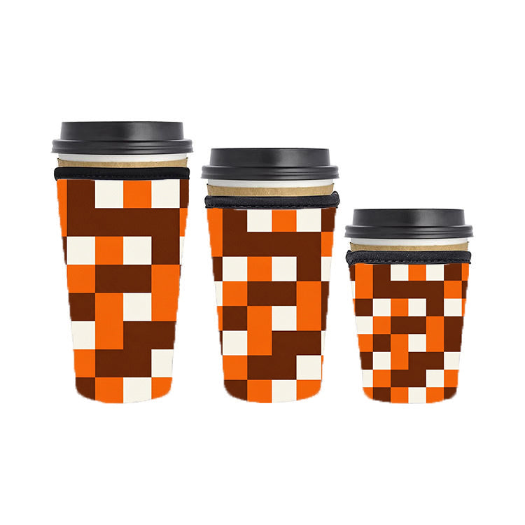 Fall Autumn Reusable Neoprene Insulator Soda Tea Iced Hot Coffee Cup Drink Sleeve