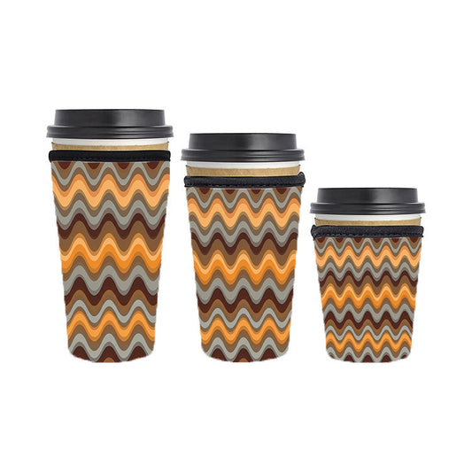 Fall Autumn Reusable Neoprene Insulator Soda Tea Iced Hot Coffee Cup Drink Sleeve