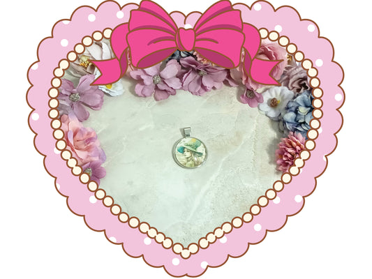 Watercolor Witch Pendant - Design 3