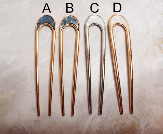 Vintage Style Hair Fork, Bun Chopstick, Retro Hair Pin (4")