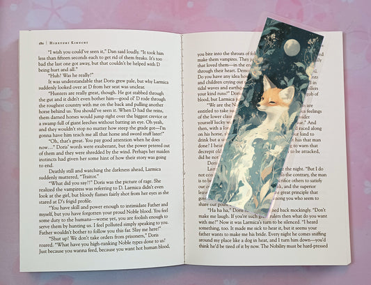 Fox Bookmark Novel Book