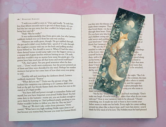 Fox Bookmark Novel Book