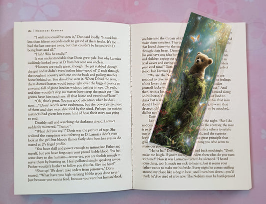 Baby Cub Bear Bookmark Novel Book