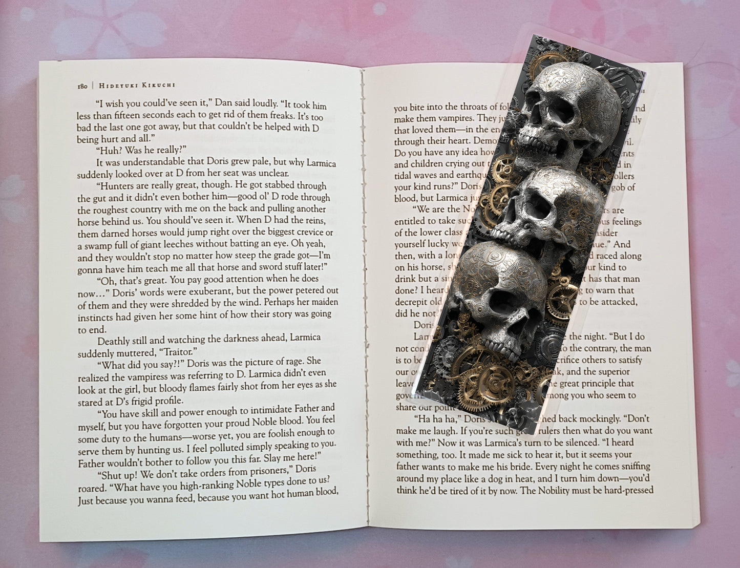 Gothic Skulls Death Dark Romance Bookmark Novel Book