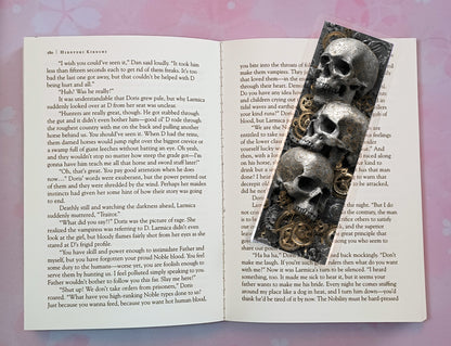 Gothic Skulls Death Dark Romance Bookmark Novel Book
