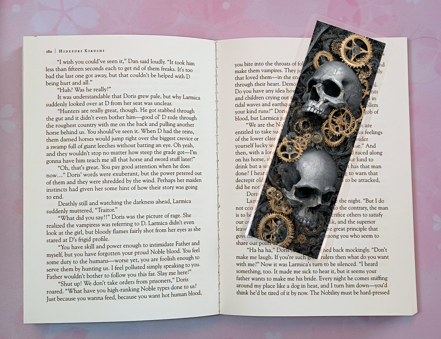 Gothic Skulls Death Dark Romance Bookmark Novel Book