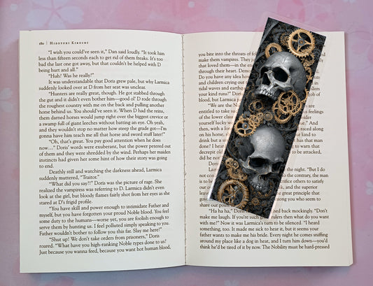 Gothic Skulls Death Dark Romance Bookmark Novel Book