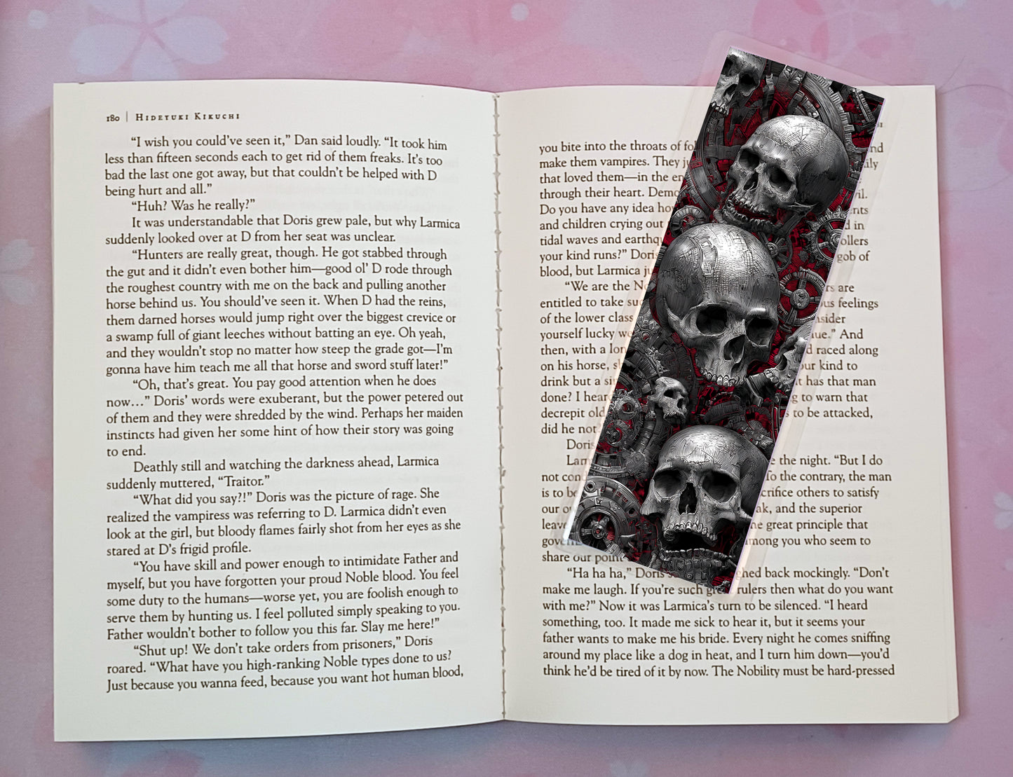 Gothic Skulls Death Dark Romance Bookmark Novel Book