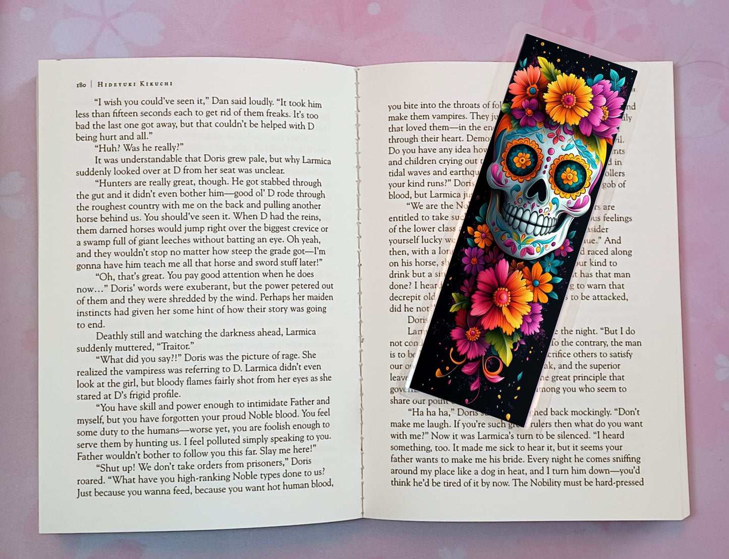 Sugar Skulls Day of the Dead Bookmark Novel Book