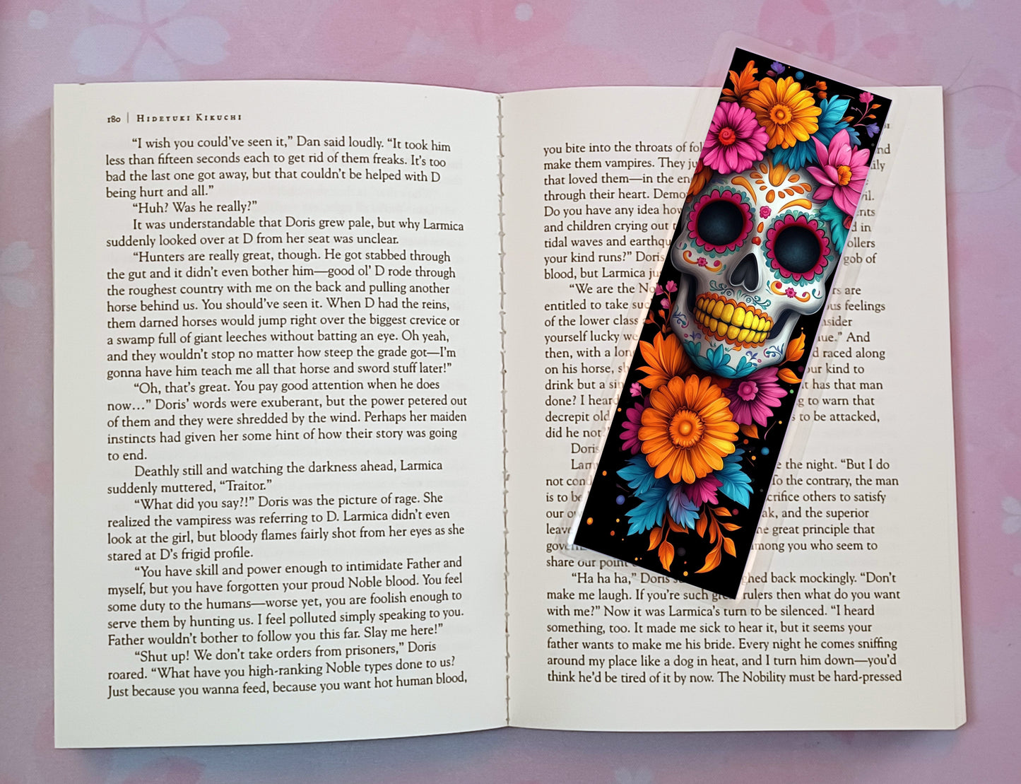 Sugar Skulls Day of the Dead Bookmark Novel Book
