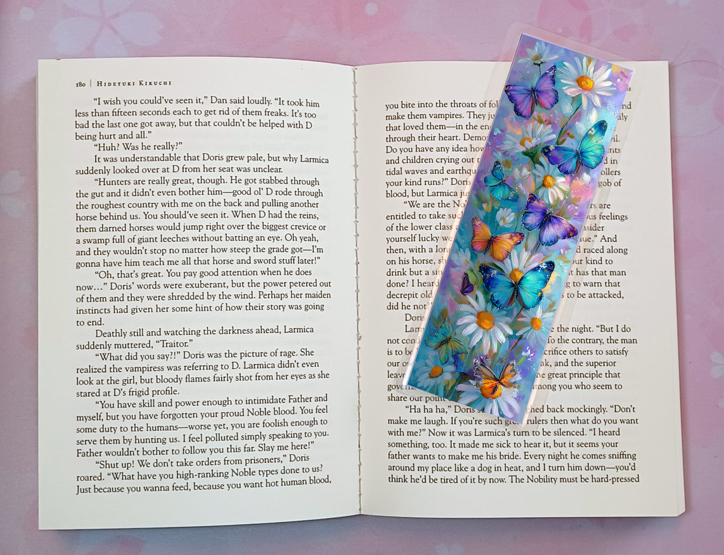 Floral Flowers Butterfly Butterflies Bookmark Novel Book 4 DESIGNS