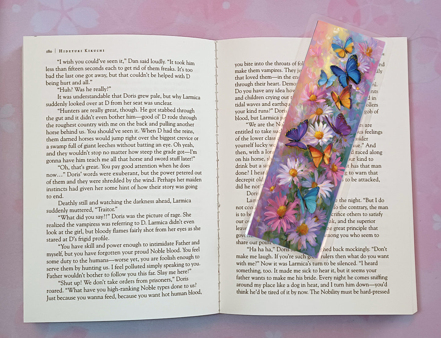Floral Flowers Butterfly Butterflies Bookmark Novel Book 4 DESIGNS