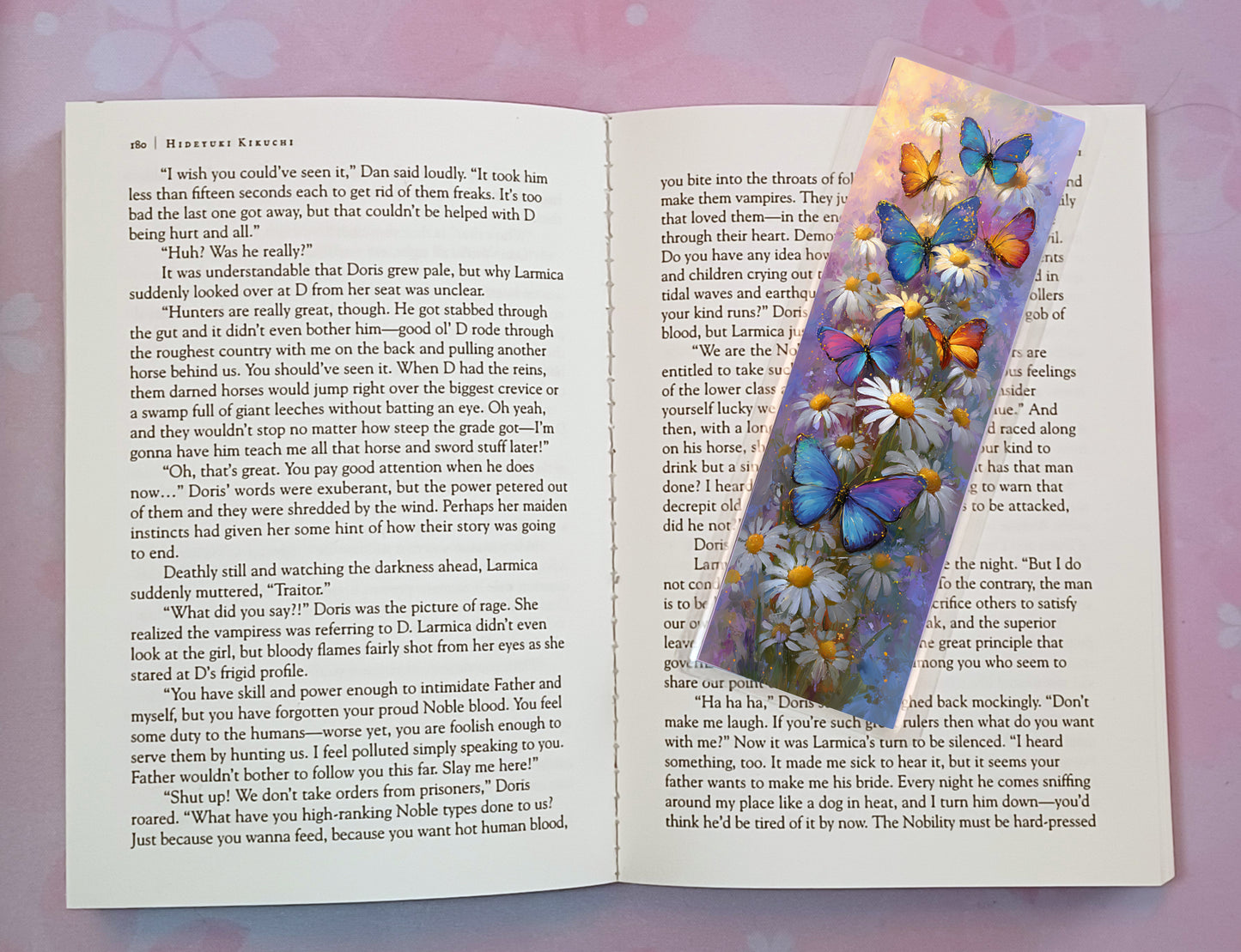 Floral Flowers Butterfly Butterflies Bookmark Novel Book 4 DESIGNS
