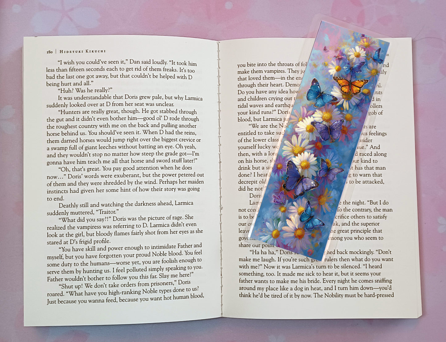 Floral Flowers Butterfly Butterflies Bookmark Novel Book 4 DESIGNS
