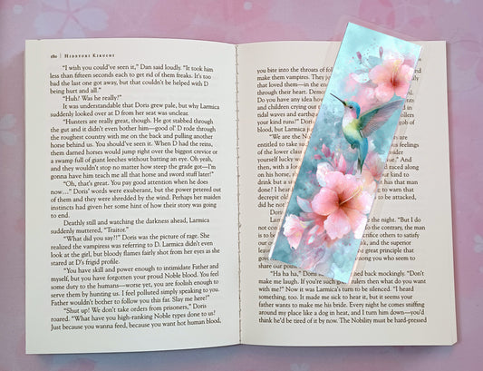 Hummingbird Flower Flowers Floral Bookmark Novel Book 4 DESIGNS