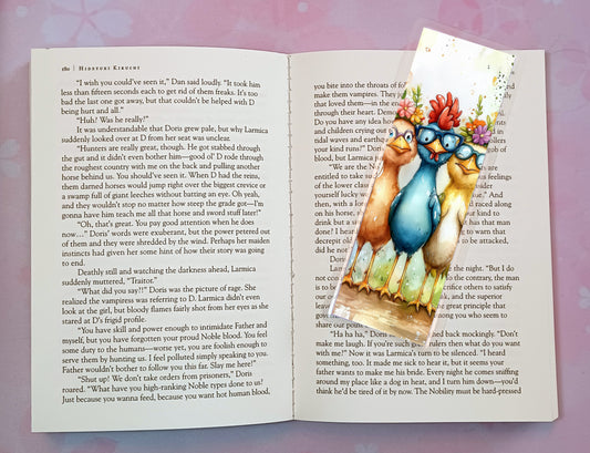 Funny Chickens Bookmark Novel Book 4 DESIGNS